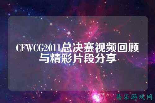CFWCG2011总决赛视频回顾与精彩片段分享