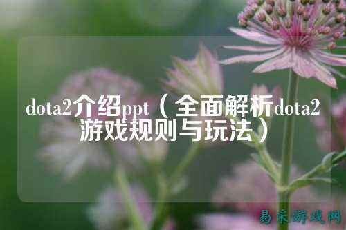 dota2介绍ppt(全面解析dota2游戏规则与玩法)