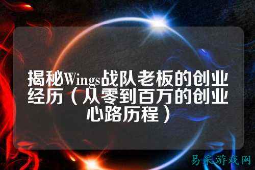 揭秘Wings战队老板的创业经历（从零到百万的创业心路历程）