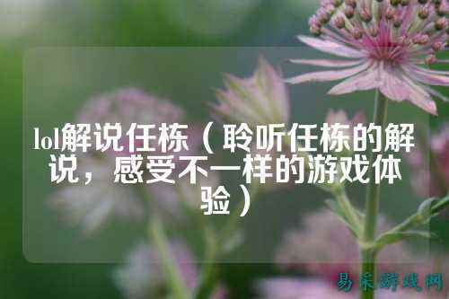 lol解说任栋(聆听任栋的解说,感受不一样的游戏体验)