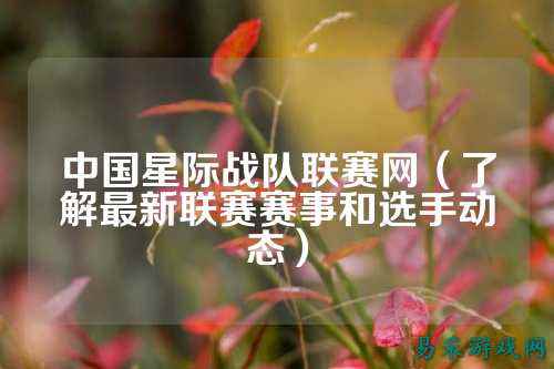 中国星际战队联赛网（了解最新联赛赛事和选手动态）