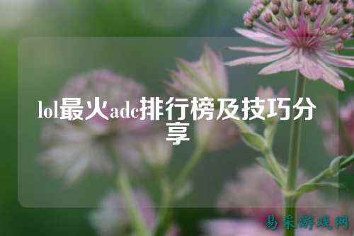 lol最火adc排行榜及技巧分享