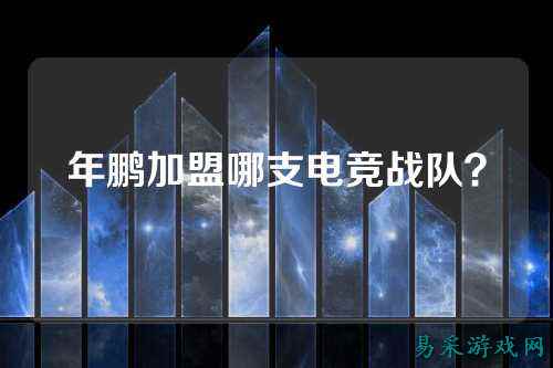 年鹏加盟哪支电竞战队？