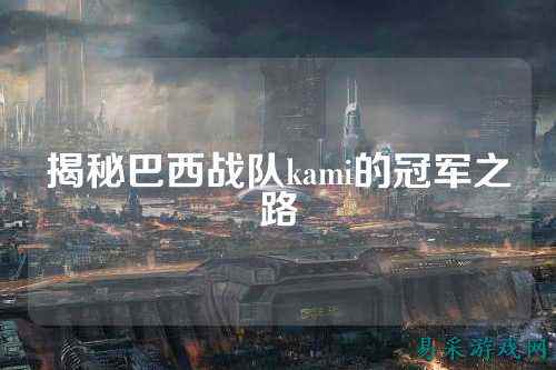揭秘巴西战队kami的冠军之路