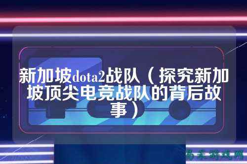 新加坡dota2战队（探究新加坡顶尖电竞战队的背后故事）