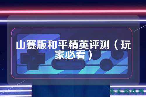 山赛版和平精英评测（玩家必看）