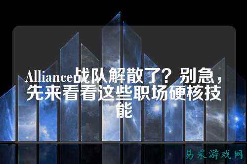 Alliance战队解散了？别急，先来看看这些职场硬核技能