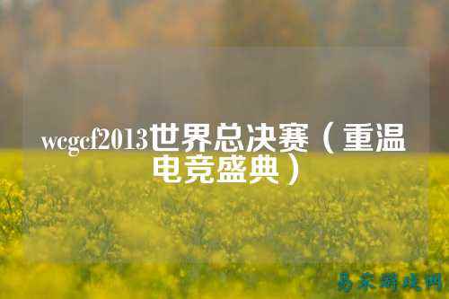 wcgcf2013世界总决赛(重温电竞盛典)