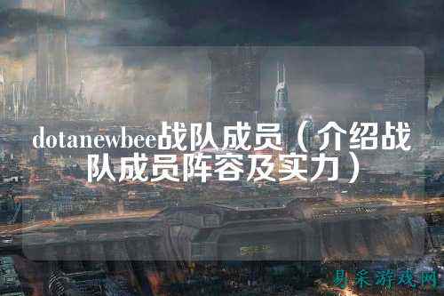 dotanewbee战队成员（介绍战队成员阵容及实力）