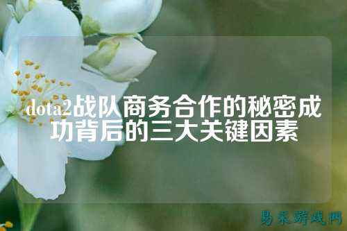 dota2战队商务合作的秘密成功背后的三大关键因素