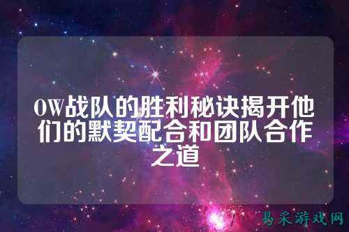 OW战队的胜利秘诀揭开他们的默契配合和团队合作之道