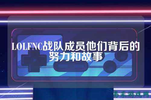 LOLFNC战队成员他们背后的努力和故事