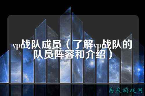 vp战队成员（了解vp战队的队员阵容和介绍）