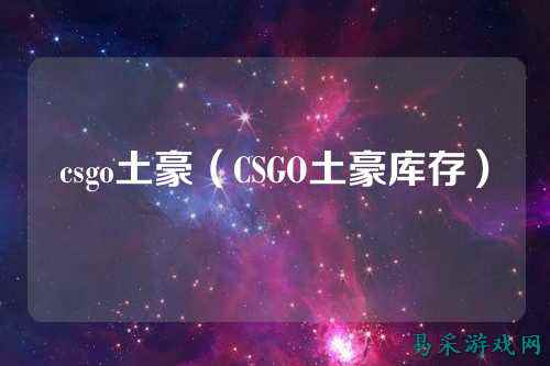 csgo土豪(CSGO土豪库存)