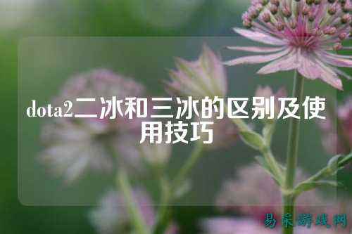 dota2二冰和三冰的区别及使用技巧