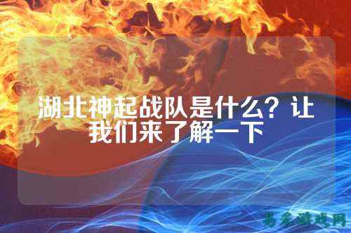 湖北神起战队是什么？让我们来了解一下