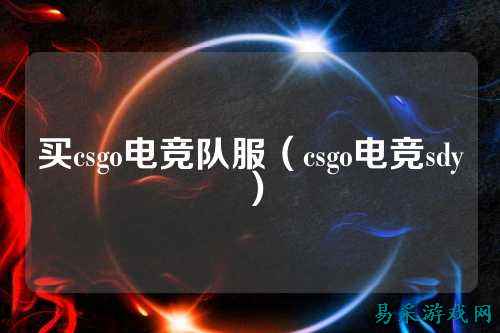 买csgo电竞队服(csgo电竞sdy)