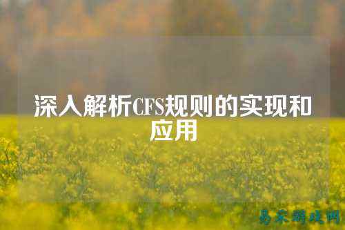 深入解析CFS规则的实现和应用