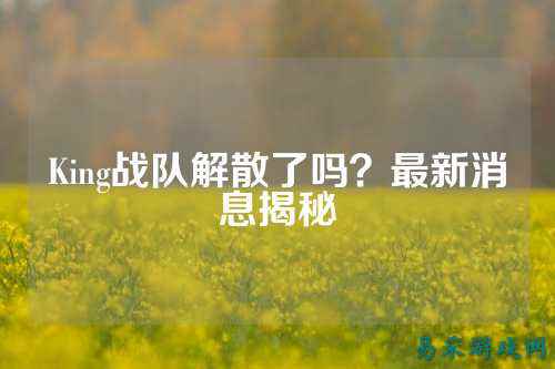 King战队解散了吗？最新消息揭秘