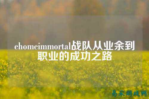 ehomeimmortal战队从业余到职业的成功之路