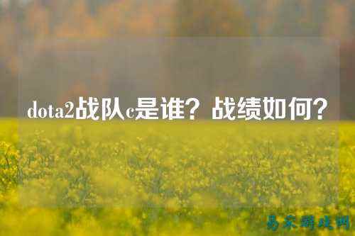 dota2战队c是谁？战绩如何？