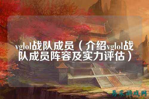 vglol战队成员（介绍vglol战队成员阵容及实力评估）