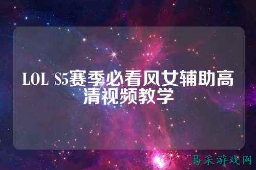LOL S5赛季必看风女辅助高清视频教学