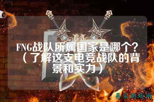 FNG战队所属国家是哪个？（了解这支电竞战队的背景和实力）