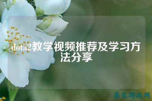 dota2教学视频推荐及学习方法分享