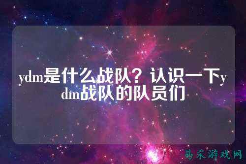 ydm是什么战队？认识一下ydm战队的队员们