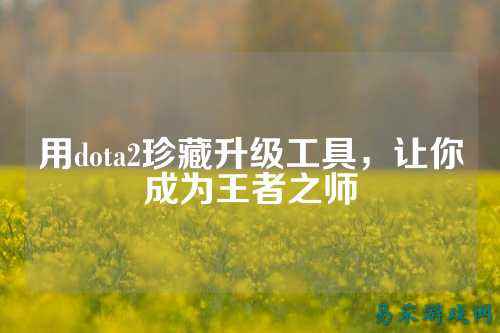 用dota2珍藏升级工具,让你成为王者之师