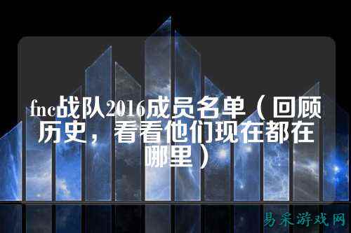 fnc战队2016成员名单（回顾历史，看看他们现在都在哪里）