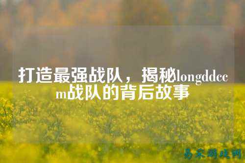 打造最强战队，揭秘longddccm战队的背后故事