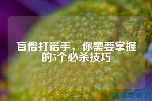 盲僧打诺手,你需要掌握的5个必杀技巧