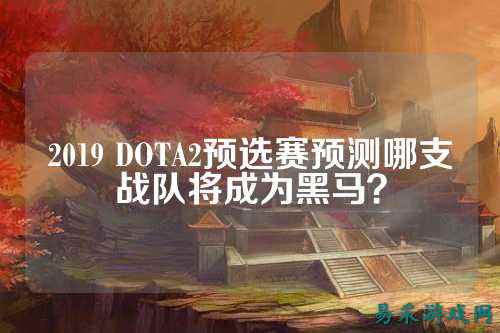 2019 DOTA2预选赛预测哪支战队将成为黑马？