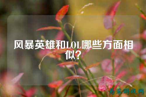 风暴英雄和LOL哪些方面相似？