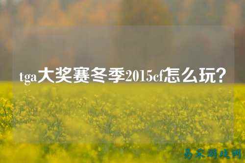 tga大奖赛冬季2015cf怎么玩?