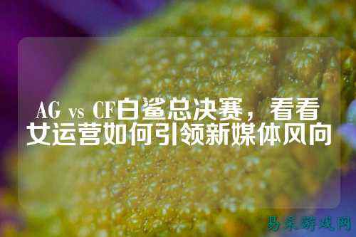AG vs CF白鲨总决赛,看看女运营如何引领新媒体风向