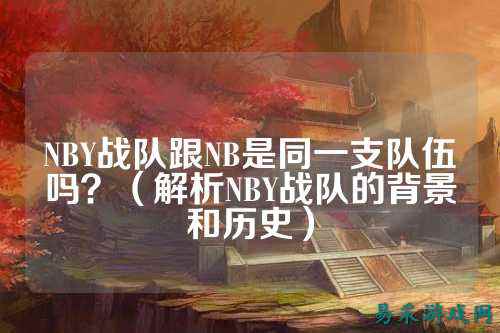 NBY战队跟NB是同一支队伍吗？（解析NBY战队的背景和历史）