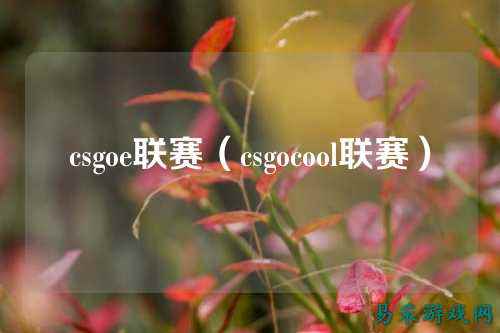 csgoe联赛(csgocool联赛)