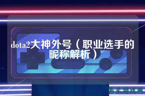 dota2大神外号(职业选手的昵称解析)