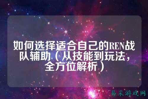 如何选择适合自己的REN战队辅助(从技能到玩法,全方位解析)