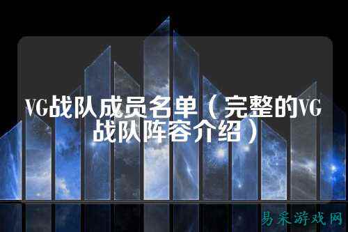 VG战队成员名单（完整的VG战队阵容介绍）