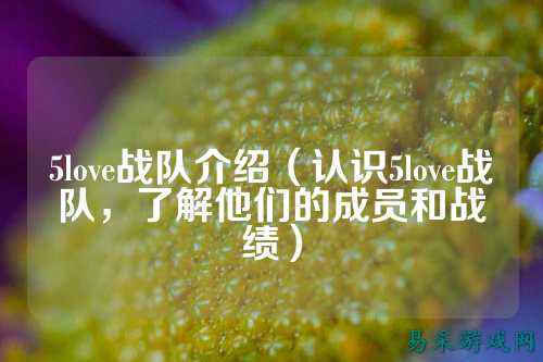 5love战队介绍(认识5love战队,了解他们的成员和战绩)