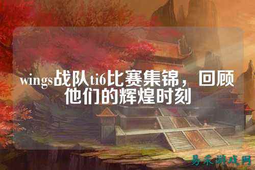 wings战队ti6比赛集锦，回顾他们的辉煌时刻