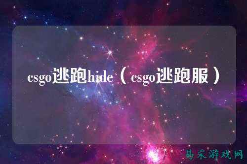 csgo逃跑hide(csgo逃跑服)