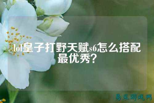 lol皇子打野天赋s6怎么搭配最优秀?