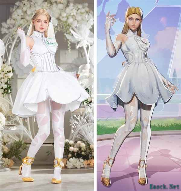 隐形女婚礼服COS图赏：碍事梨体模演绎