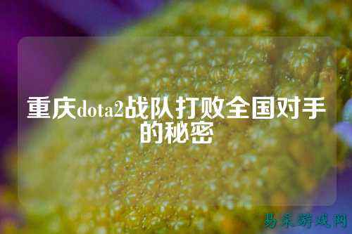 重庆dota2战队打败全国对手的秘密