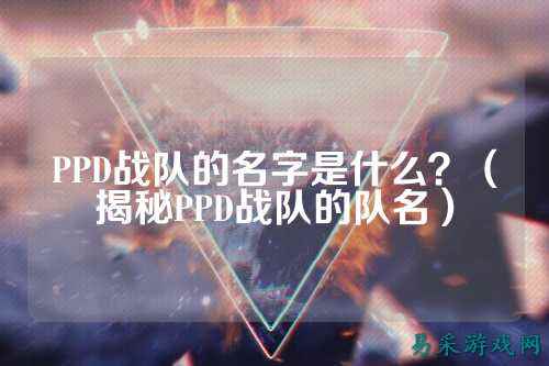 PPD战队的名字是什么?(揭秘PPD战队的队名)